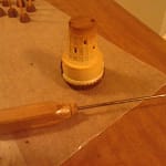 Drill some pilot holes for the extremities with your awl.