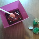 Step 2 - Mix in green maraschino cherries.