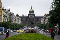 Wenceslas Square in Prague, Czech Republic