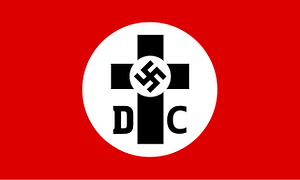 Deutsche Christen Flagge By RsVe [CC BY-SA 3.0 (http://creativecommons.org/licenses/by-sa/3.0)], via Wikimedia Commons