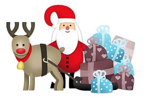 Rudolph and Santa