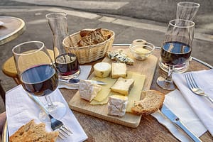 wine and cheese