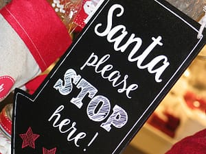 Santa, please stop here