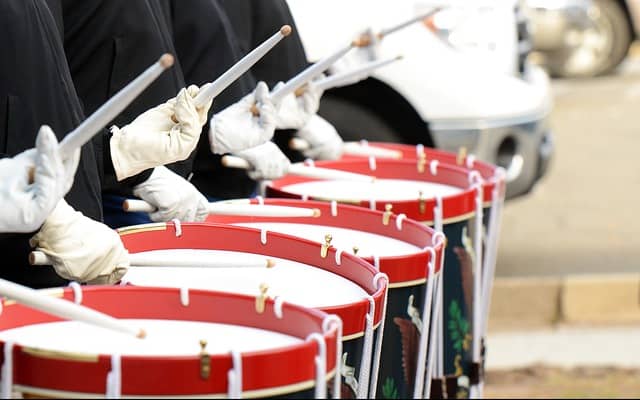 Twelve Drummers Drumming