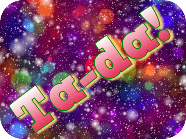 Ta-da!