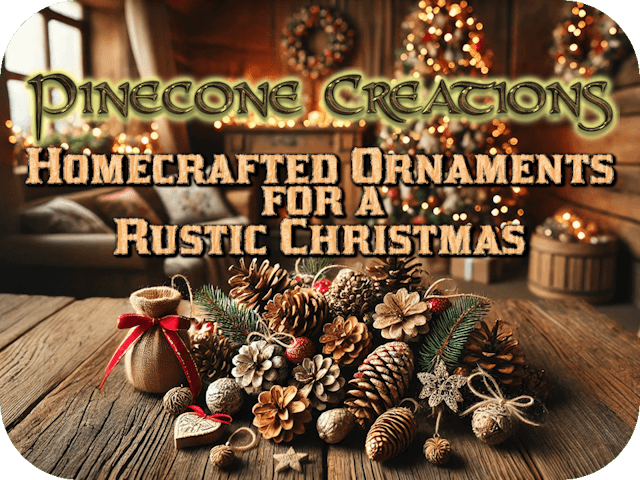 Pinecone Creations: Homecrafted Ornaments for a Rustic Christmas