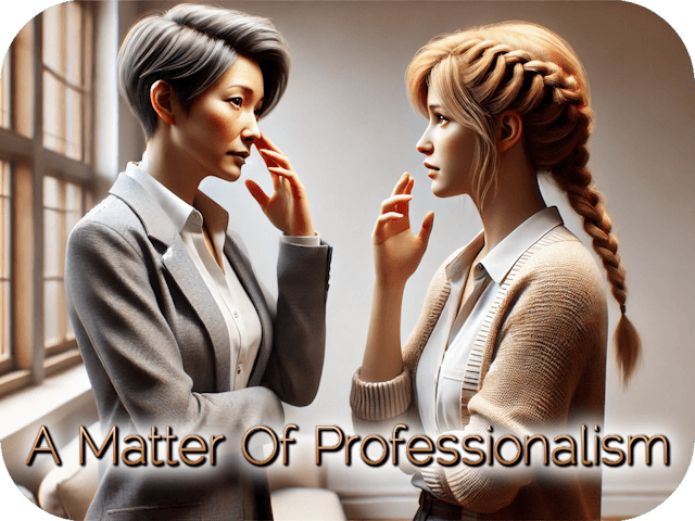 A Matter Of Professionalism