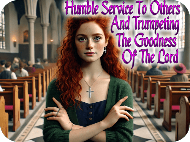 Humble Service To Others And Trumpeting The Goodness Of The Lord