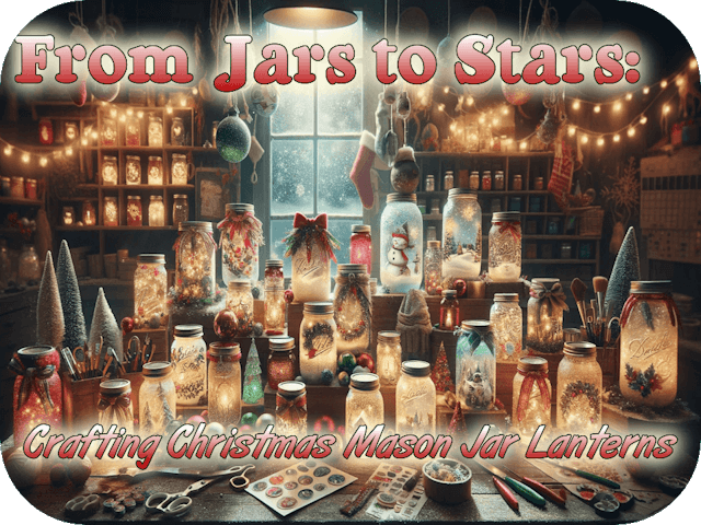 From Jars to Stars: Crafting Christmas Mason Jar Lanterns