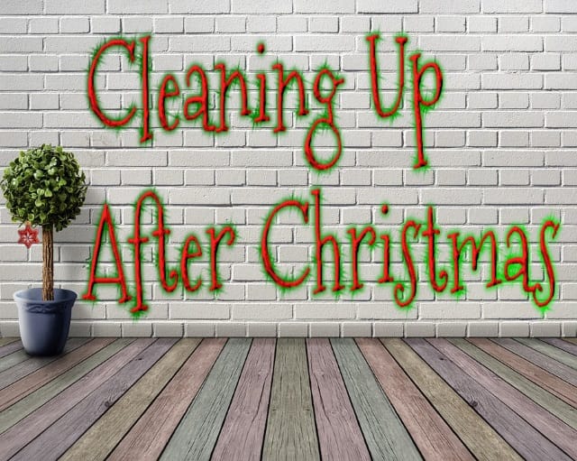 Cleaning Up After Christmas